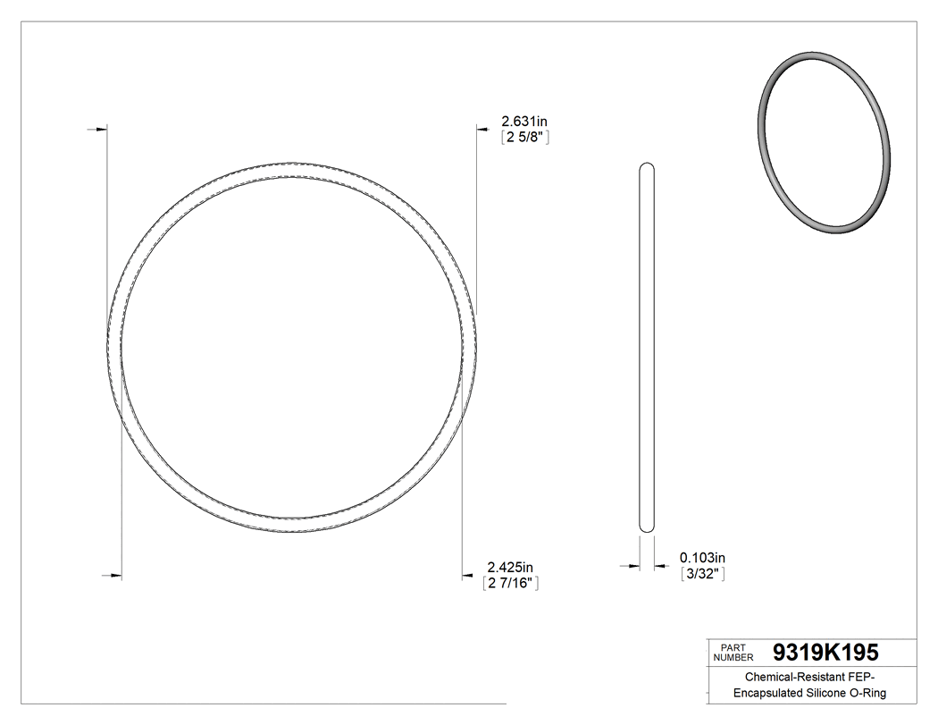 Technical drawing - 9319K195